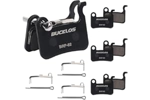BUCKLOS Bike Disc Brake Pads - Bicycle Disk Brake Pads for Zoom/Shimano Deore XT XTR LX SLX Hone Alfine Saint for Ebike/Mountain Bike/Electric Bike/Road/Scooter