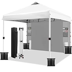 WEIZE 10x10 Pop Up Canopy Tent,One-Button Push