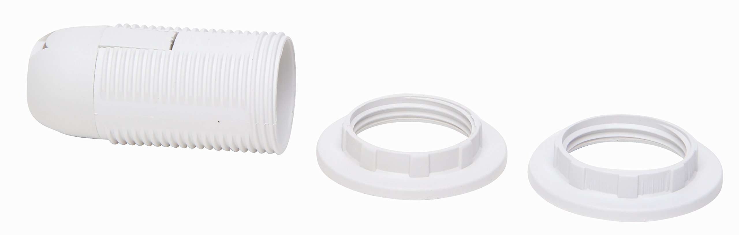 Kopp 212501049 Insulating Socket E14 with 2X Umbrella Support Rings White