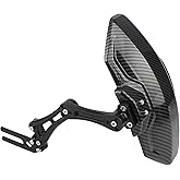 ABCERRSI Motorcycle Wheel Rear Mudguard,Fender Rear Cover Compatible with Universal Motorbikes Scooter Extender Accessories-Black