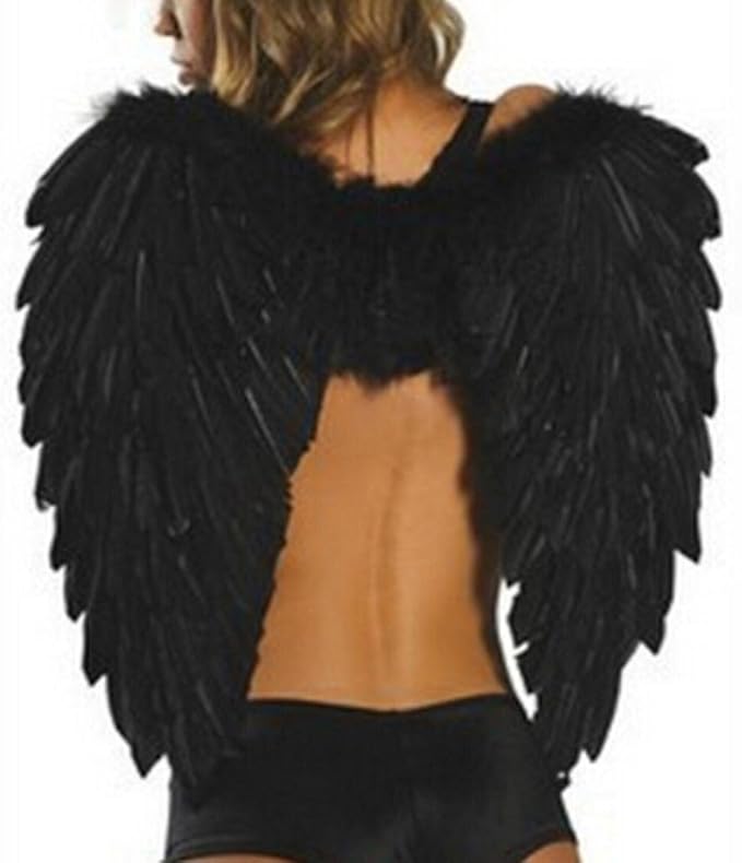 AOLVO Angel Wings Cosplay, Feathered Angel Wings Magic Costume Stage
