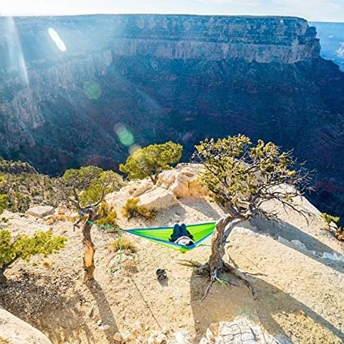 Grand Trunk Double Hammock: Print Parachute Nylon with Carabiners and Hanging Kit (Thai Diamonds)