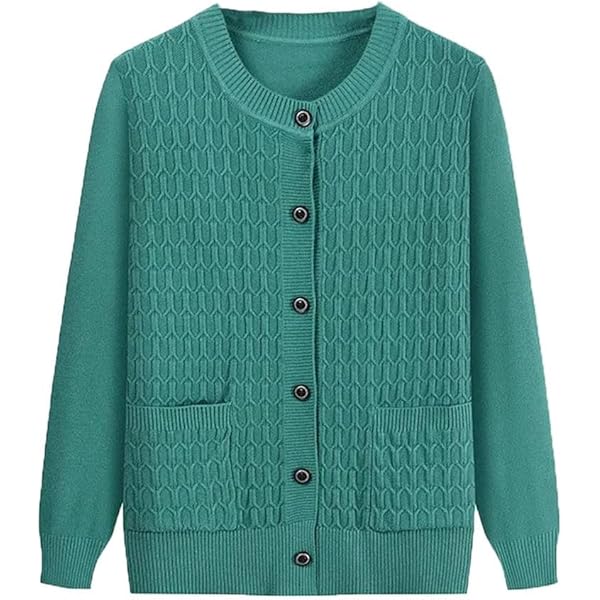 Amazon.com: Knitted Sweater Womens Middle-Aged Mother Casual