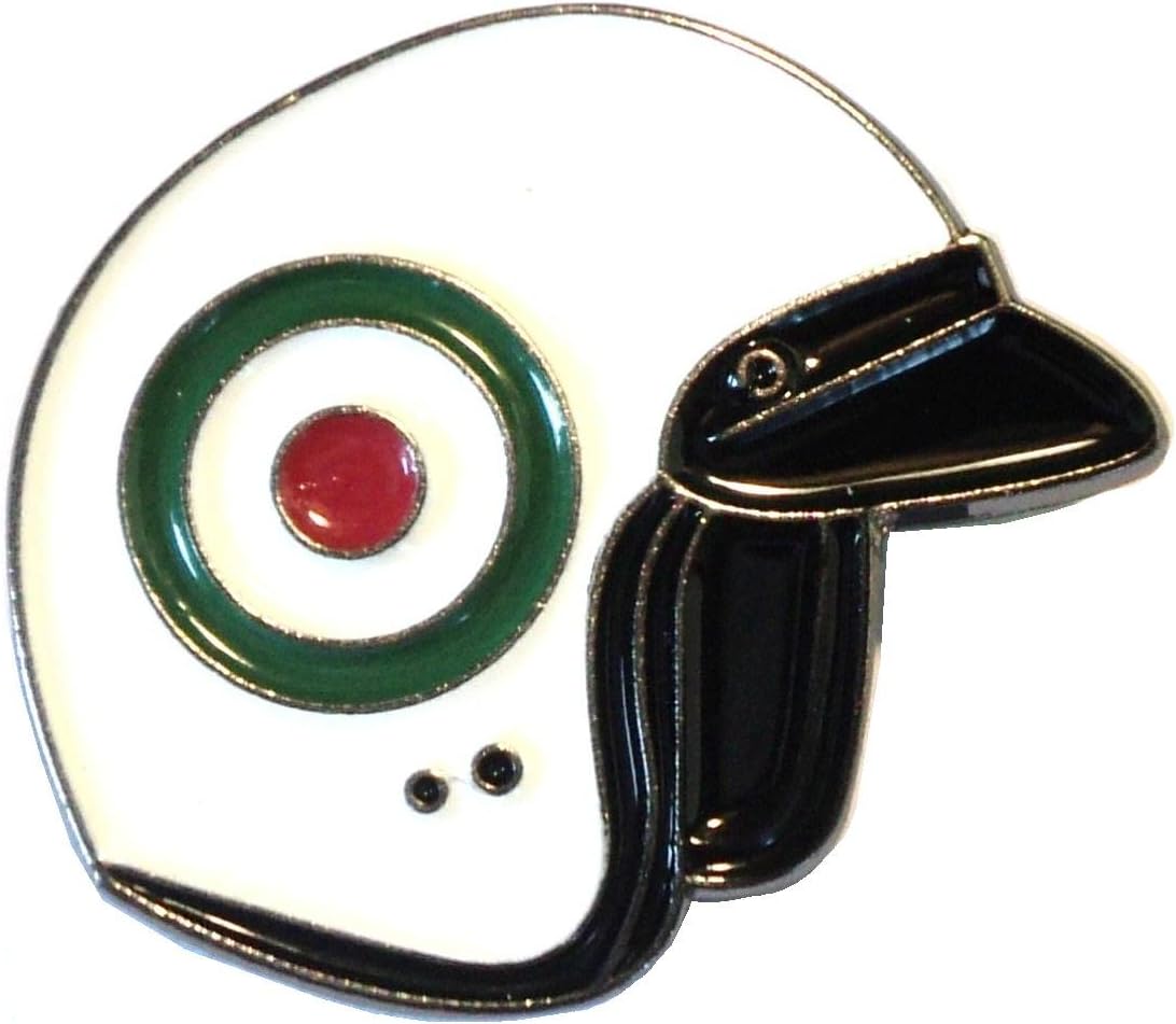 Italian Scooter Helmet RAF MOD Target Roundel Metal Enamel Badge