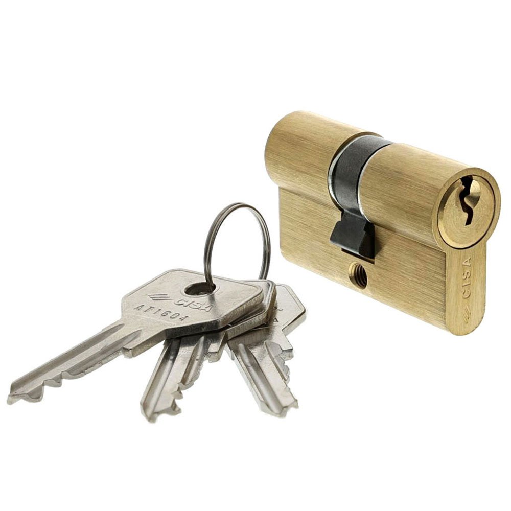 CISA European Profile Cylinder C2000, Brass, Gold, 0G300070