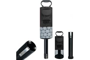 HOW TRUE Golf Ball Retriever, Portable Shag Bag Golf Ball Pick Up with Removable Plastic Tube, Pocket Shagger Storage