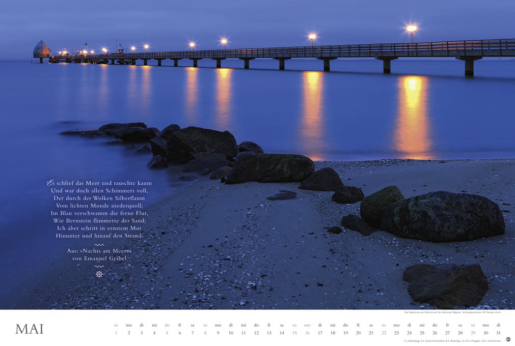 Blau Wie Das Meer Voll Wie Der Strand