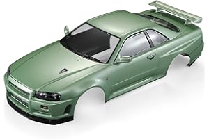 Goolsky Killerbody 48646 (R34) Finished Body Shell Frame for 1/10 Electric Touring RC Racing Car DIY (Green)