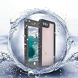 iPhone 8 Plus/iPhone 7 Plus Waterproof Case, EFFUN DOTTIE Style IP68 Certified Underwater Cover Waterproof Shockproof Dustproof Dirtproof Snowproof Full Sealed iPhone Case (5.5 inch) Black 