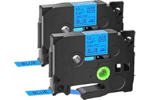 TZe-FA53 12mm Iron-On Fabric Label Tape Replacement Compatible for PT-D210, PT-D400, PT-1280 & More Ptouch Label Makers