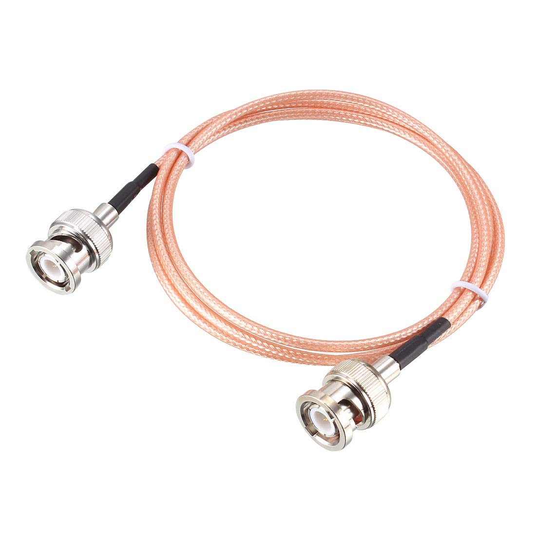 sourcing map BNC Male to BNC Male Coax Cable RG316 Low Loss RF Coaxial Cable 50 Ohm 4 Ft for Video Signals,CCTV,DVR,Camera