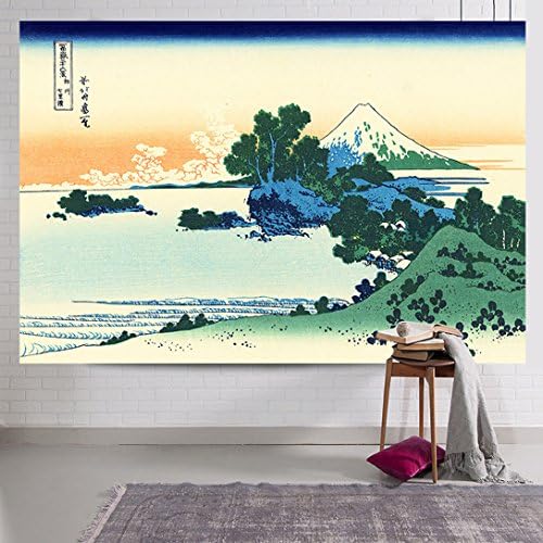SUNSHINE EVERYDAY Cool Japanese Art Printing Tapestry Wall Hanging, Beach Towel Throw, Dorm Decoration, Tablecloth Japanese Art Curtain (60"×40", Multi-10)