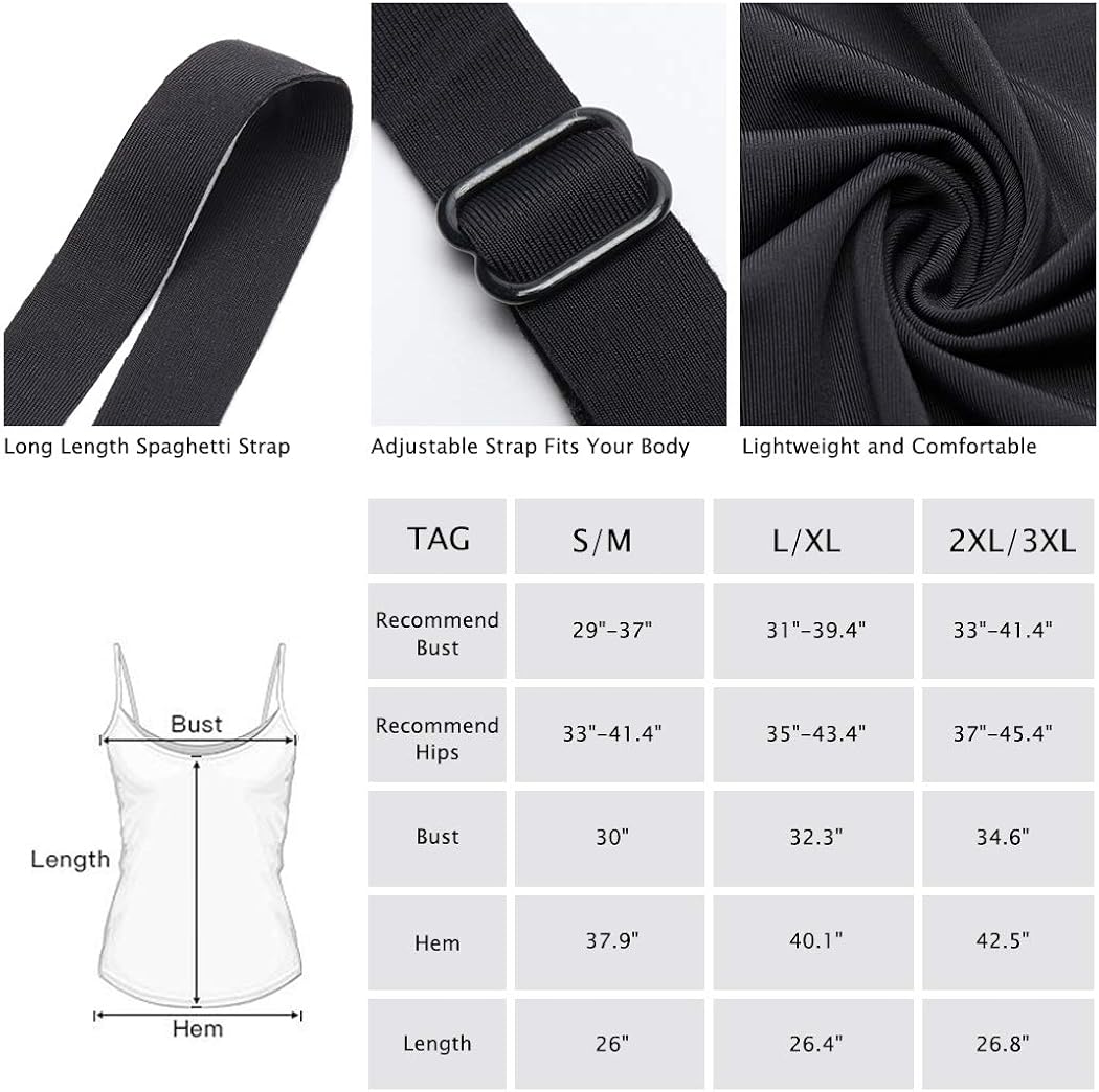 Joyshaper Full Slips for Women Long Cami Slip Dress Spaghetti Strap Bodycon Dress Sexy Camisole at  Women’s Clothing store
