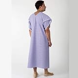 Interweave Textiles Hospital Dignity Gown Blue White Stripe Polycotton Extra view 3