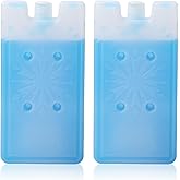 Gsycle 2PCS Ice Packs for Coolers, 240ml Portable Ice Pack Reusable Cold Ice Pack Brick Quick Freeze Cold Freezer Packs for Lunch Bags Cooler Backpack, Camping, Picnics, Beach