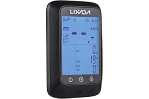 Lixada Wireless Bike Computer with GPS, ANT+ Cycling Computer Compatible with Strava APP Multifunctional Bicycle Computer