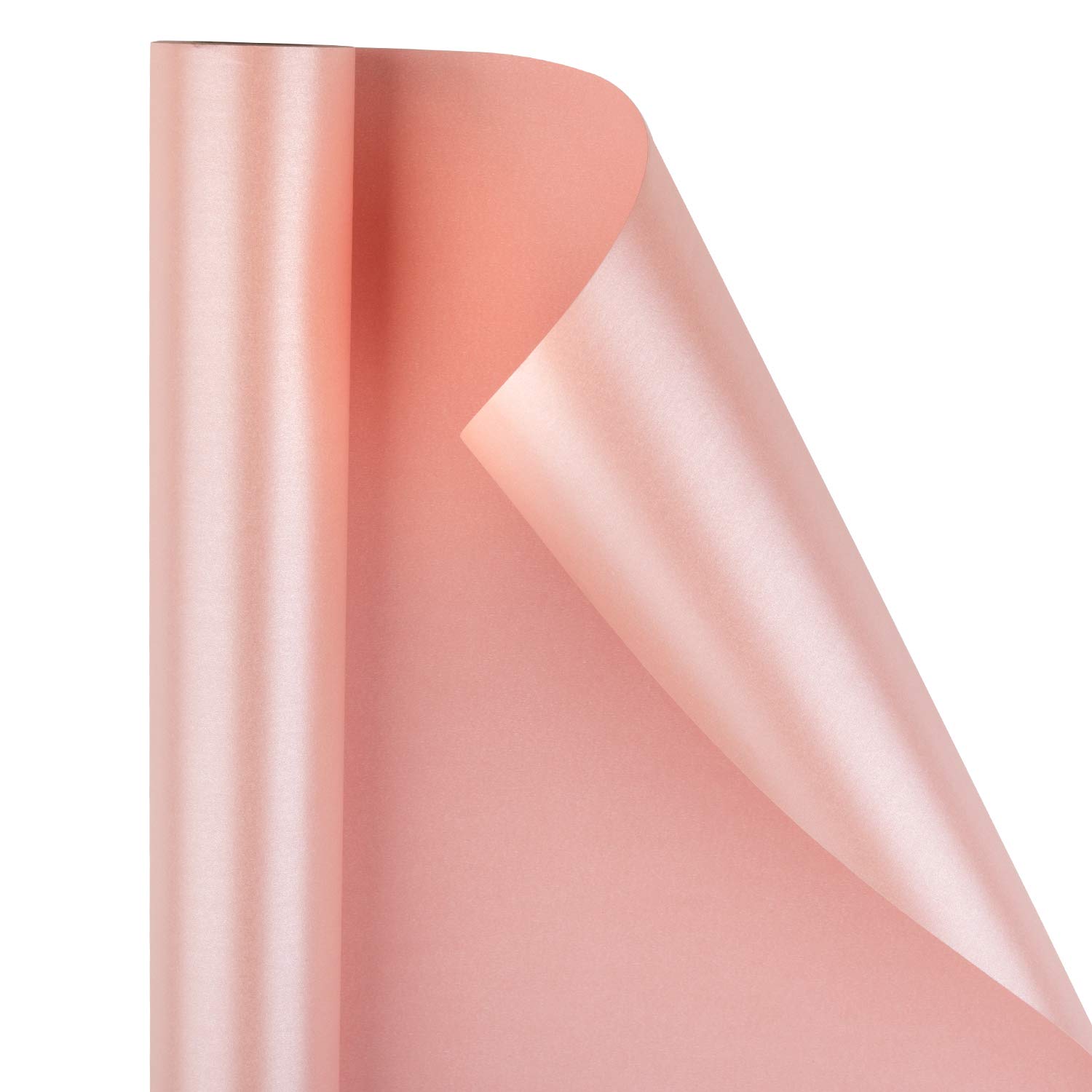 RUSPEPA Pink Matte Wrapping Paper- Sq Ft-Solid Color Pearly-Lustre Paper Perfect for Wedding,Birthday,Christmas,Baby Shower Gifts-size:76cm*10m