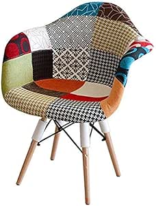 Silla de Esquina Silla de Retazos Silla Decorativa para Dormitorio