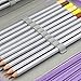 BTSKY PU Leather Colored Pencil Case with Compartments-72 Slots Handy Pencil Bags Large for Watercolor Pencils, Ordinary Pencils (Purple)