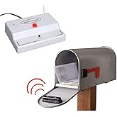 Mail Chime Mailbox Alarm for Delivered Mail Notification Up to 350 Feet | Easy to Install, Smart Sensor, Wireless Transmitter &amp; Receiver