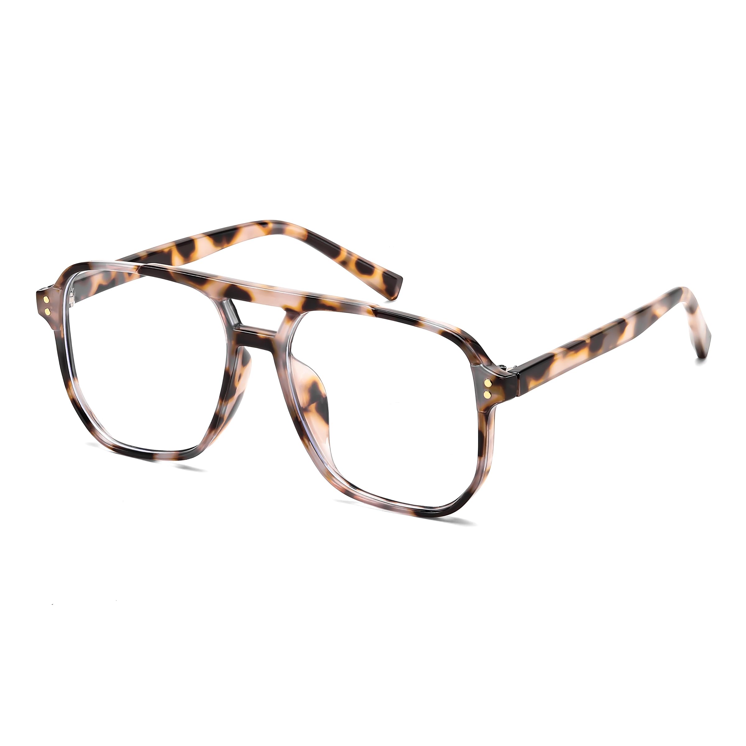 Photo 1 of FEISEDY Blue Light Blocking Glasses Fake Nerd Clear Square Computer Lightweight Pilot Glasses Frame Oversized B2866