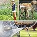 EnzeroTools Expandable Garden Hose with Spray Nozzle, Solid Brass Connector and Hose Holder