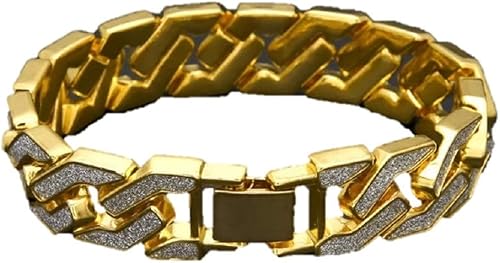 Amazon キラキラ ブレスレット ゴールド チェーンブレスレット メンズ レディース ジュエリー Hiphop アクセサリー ジルコニア ヒップホップ系 ストリート系 B系 ブリンブリン プレゼント 贈り物 ブレスレット 通販