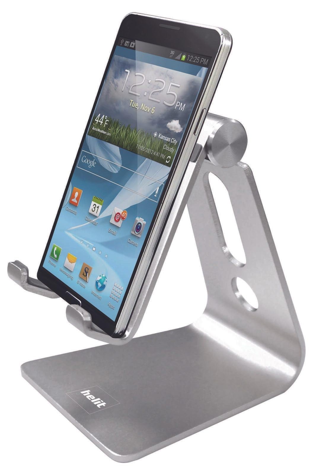Helit The Lite Stand H2380100 Mobile Phone Holder Silver