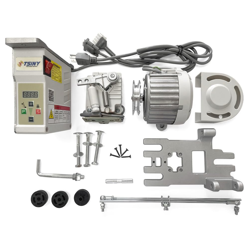 Photo 1 of AC 110V Industrial Three-phases Brushless Sewing Machine Servo Motor with Controller 750W (1HP) 50~60Hz Speed 4500rpm