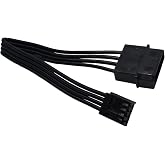 (2-Pack) COMeap 4 Pin LP4 5.25" Molex to 3.5" Floppy Drive 4 Pin Female FDD Power Adapter Cable 7.5-inch(19cm)
