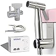 Handheld Bidet Sprayer for Toilet - Bidets for Existing Toilets Adjustable Water Pressure with Bidet Hose for Feminine Wash, Stainless Steel Muslim Shower Jet Spray for Toilet