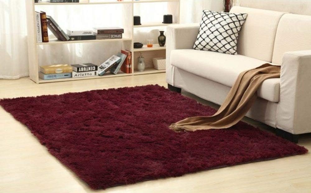 SJIUH Alfombra,Alfombra lanuda para el Piso de Felpa del hogar de la