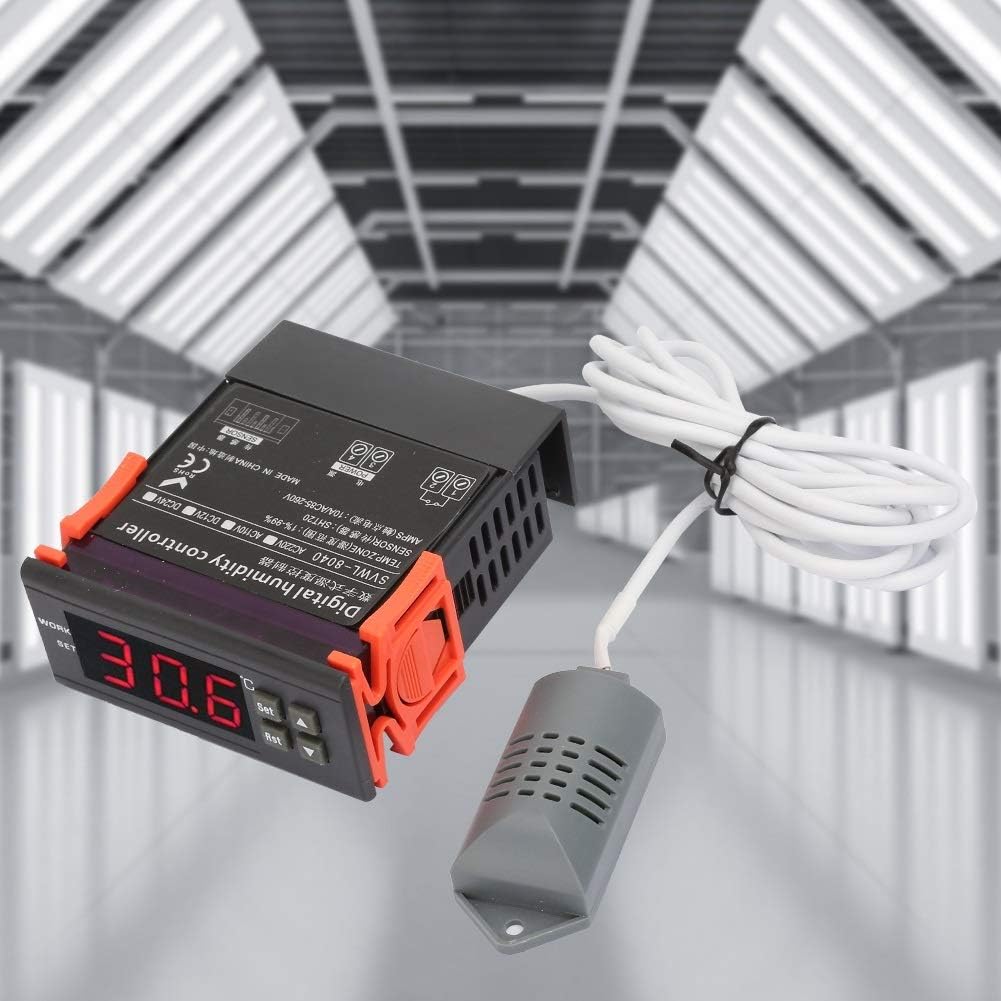 DEWIN Humidity Controller, Digital Air Humidity Control Controller Range 1%-99% RH HM 40 Type Sensor (220V) - Image 4