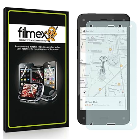 3 x Filmex Displayschutzfolie Amazon Fire Phone - AntiReflex (antireflektierend) Aufkleber Schutzfolie, Premium-Qualität Japa