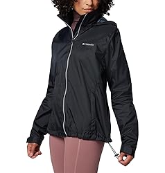Columbia Womens Switchback IV Rain Jacket, Black, 1X