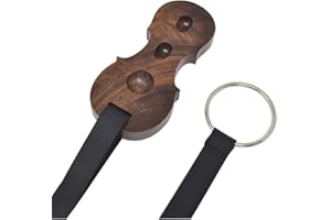 KingPoint Hardwood Cello Endpin Non-slip Stop Holder Rest Anchor Protector Pad Cello Antiskid Device with Straps (Black Walnut)