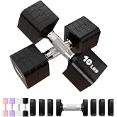 Adjustable Dumbbell Set for Women Men 10LB/15LB/20LB/25LB Each | Dumbbells Set of 2, Free Weight Set at Home Gym, Hand Weights with Locking/Metal Handle for Exercise Muscle Toning Rehab