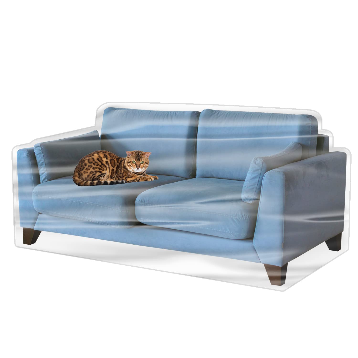 Photo 1 of Imperius Clear Thick Heavy Duty Water Resistant Loveseat Sofa Cover,Waterproof Plastic Shield Covers for Loveseat Sofa Vinyl Sofa Cover to Prevent Scratching by Dogs and Cats