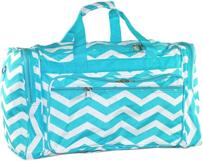 Chevron Aqua Tote Bag Clothing