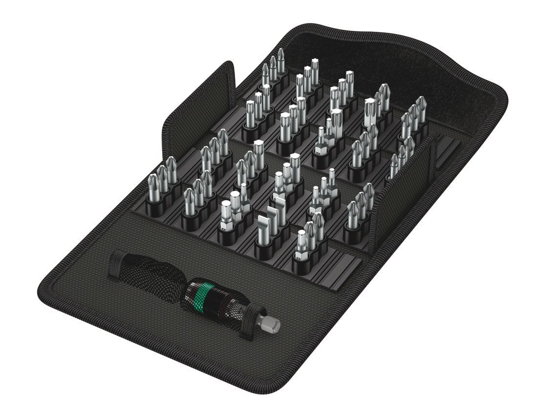 Wera BitSafe 61 Universal 1 Bits and it Holder Set in Pouch, 61pc