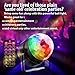 Sound Activated Disco Ball Lights [Free Wall Holder] 3 Modes - Portable Multi Color LED Party Lights - Christmas LED Lights Indoor/Outdoor - Karaoke Strobe Lights for DJs Kids Club and Home Parties