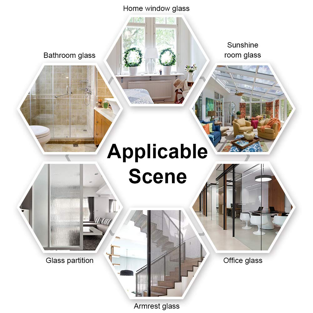 ANTOPM Fensterfolie Schwarz Matt Sichtschutzfolie ...