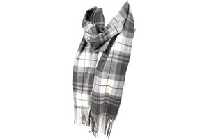 Nollia Plaid Fall/Winter Scarf for Men & Women-Plaid Color Cashmere Feels Acrylic Scarves