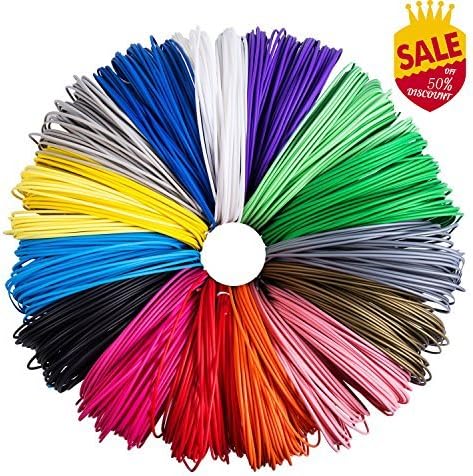 Wokashaka 3D Pen Filament 1.75mm PCL Filament Refills 246 Linear Feet Total of 29 Different Colors in 16.4 Feet Lengths (pcl 29)