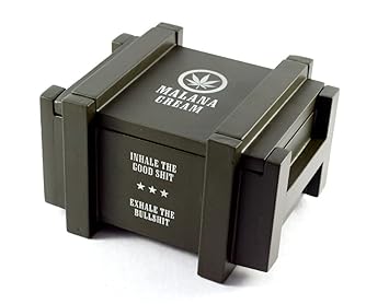 Ek Do Dhai Malana Cream MDF Ashtray (16 cm x 14 cm x 10 cm, Dark Green)