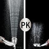 JUTTAUTO High Pressure Shower Head Chrome Trigger Handheld On/Off 1/2" Thread view 2