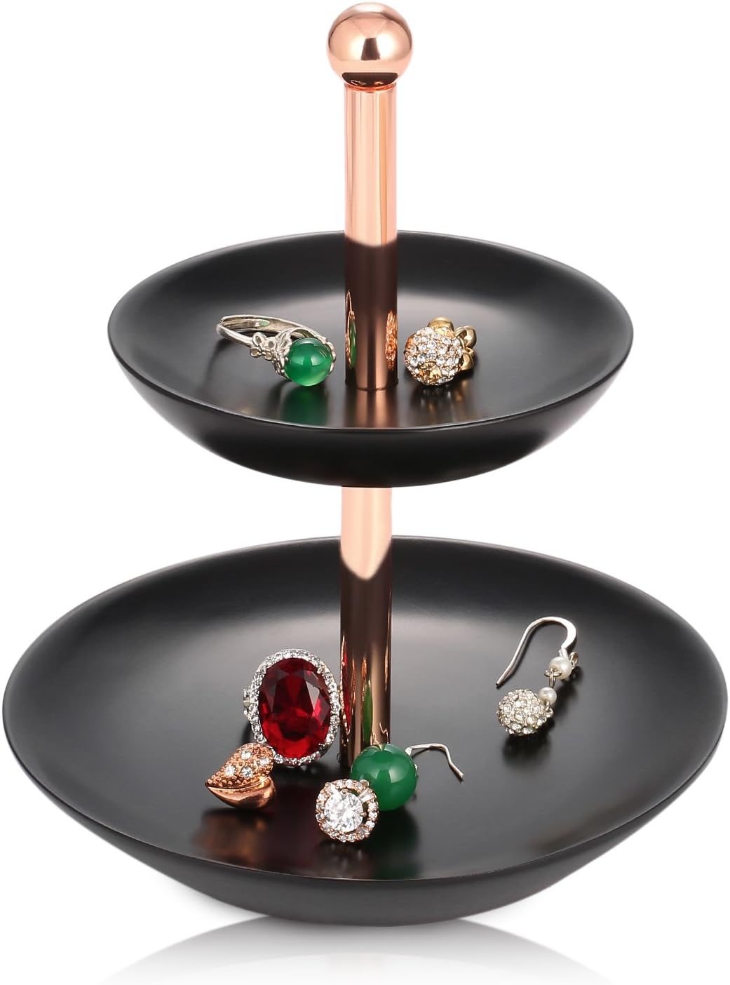 Jewelry Tower Stand Gold Metal Bracelet & Necklace Jewelry