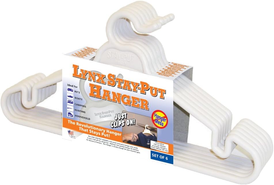 Lynx Stay-Put Hanger (6 pack)