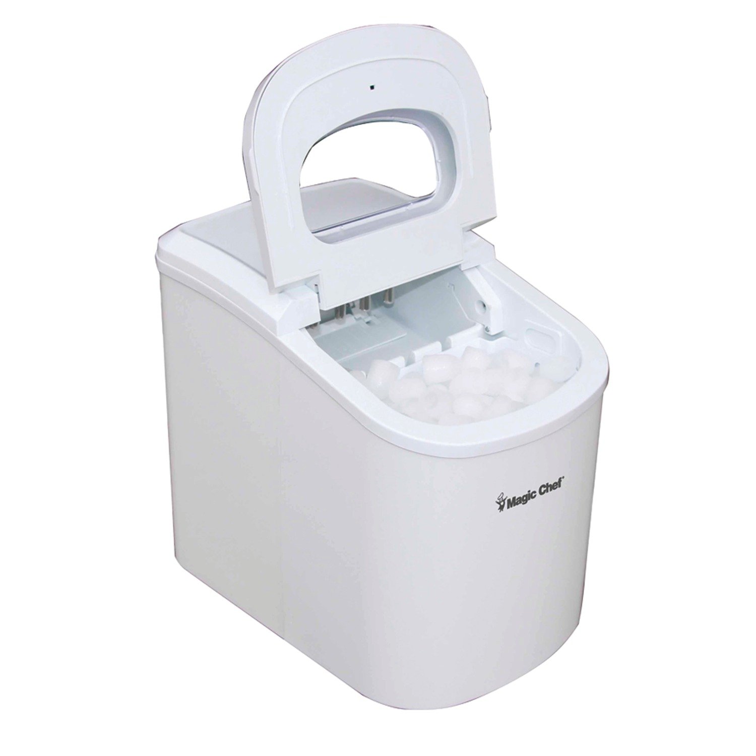 Magic Chef MCIM22W 10 Portable Ice Maker With Easy Touch Control Pad