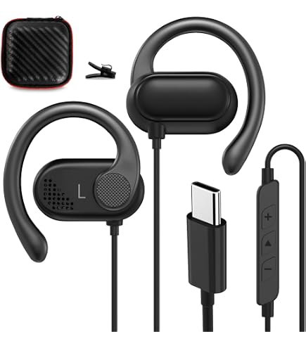 GEEKRIA Oorklemhoofdtelefoon – Zwart – Met Microfoon En Oproepcontroller – 3,5 Mm Jack – Geschikt Voor Android, MP3, Laptop En Gameconsole